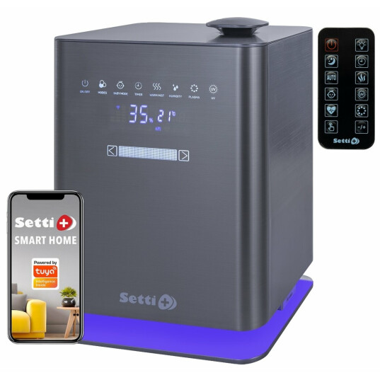 Nawilzacz-SETTI-Smart-AH900-WiFi-higrometr-oczyszczanie-powietrza-lampa-UV-smartfon-pilot
